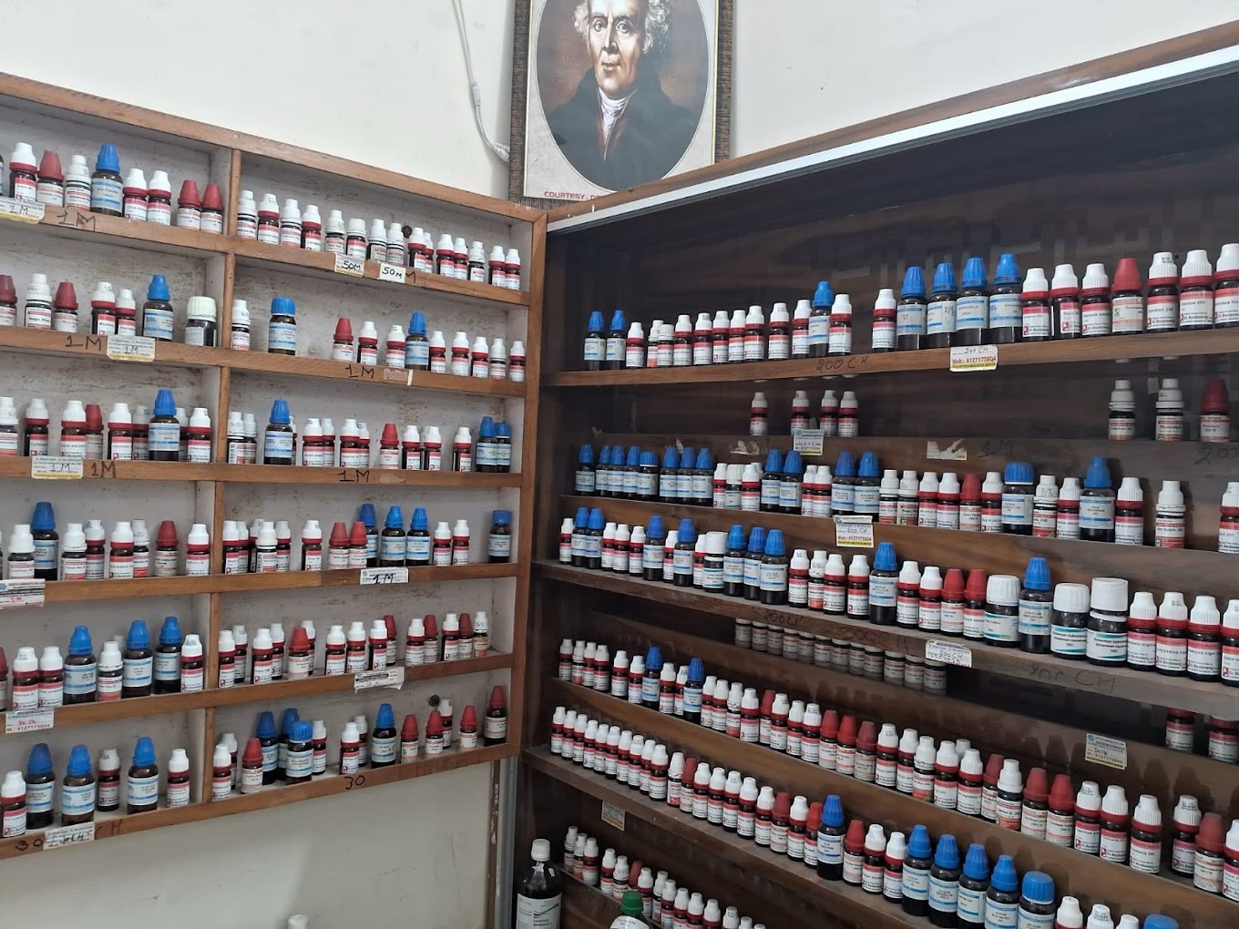 Our remedy library — over a century of classical homoeopathy in one room.