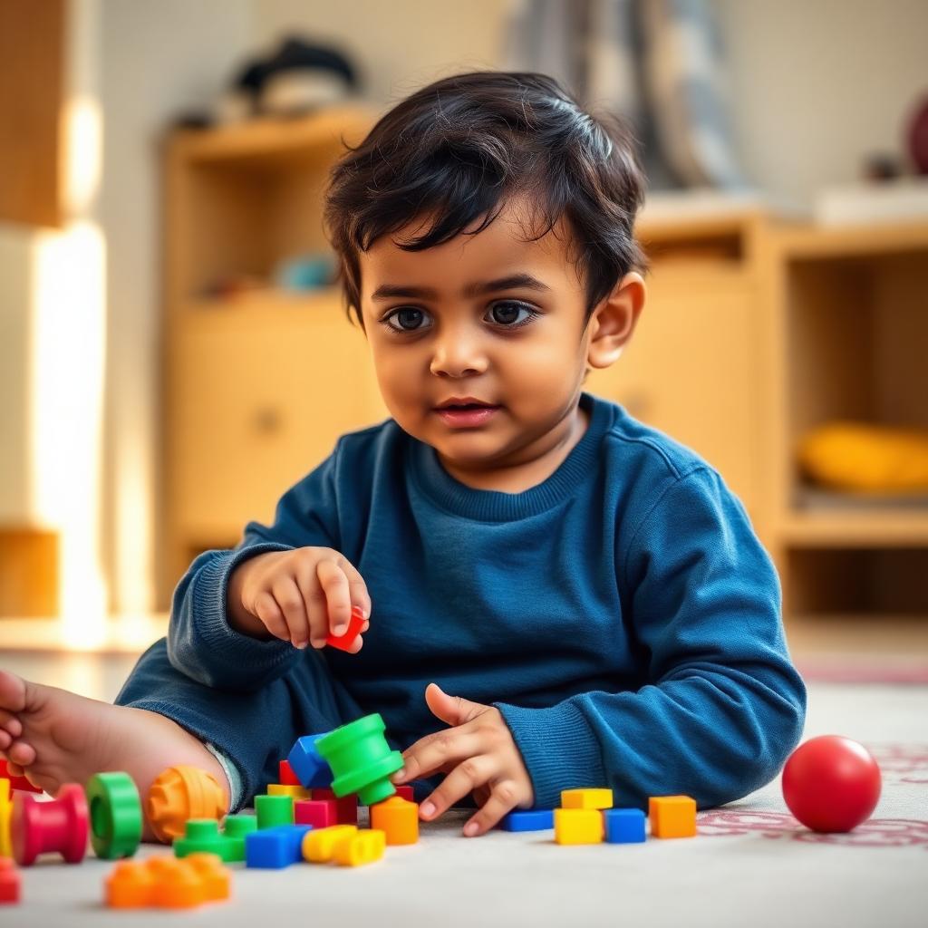 Indian child illustrating Autism Spectrum Disorder (ASD)